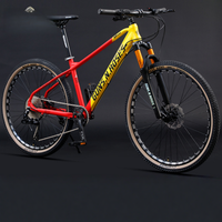 VTT en aluminium 27,5 pouces, 12 vitesses, freins à disque doubles, roues en alliage d'aluminium, fourche à suspension en alliage de magnésium, vélo de montagne pour adultes