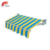 Tissu de remplacement pour auvent - Anthracite, anti-UV, enduit PU, auvent rétractable de remplacement, 300 x 250 cm