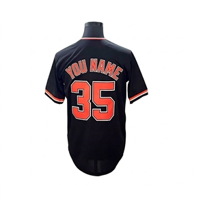 Vente en gros d'usine, maillot de baseball respirant avec broderie 3D personnalisée et numéros, chemises pour hommes - Product Image 4