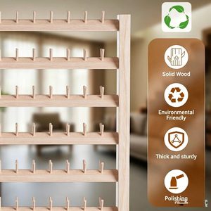 Soporte de madera para trenzar pelucas - Estante de almacenamiento de pelucas multiusos para suelo - Soporte multifuncional para trenzar cabello y peinados desordenados - Product Image 5