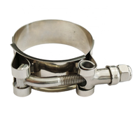 Collier de serrage à vis en T robuste en acier inoxydable pour tuyaux et conduites avec écrou de blocage en nylon 49-55mm