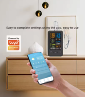 Station météorologique automatique sans fil intelligente compacte portable professionnelle Tuya Wifi solaire extérieure en plastique OEM ODM