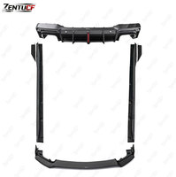 Kit carrosserie Ford Mustang, compatible avec Ford Mustang CMST 2024+, style a, lèvres avant et arrière et jupes latérales en fibre de carbone.