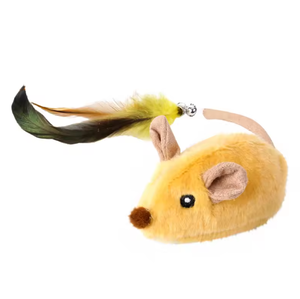 Ratón de Juguete Recargable con Control Remoto, Diseño de Peluche, Juguete para Gatos, Ecológico, Interactivo, con Plumas, en Caja de Plástico - Product Image 6