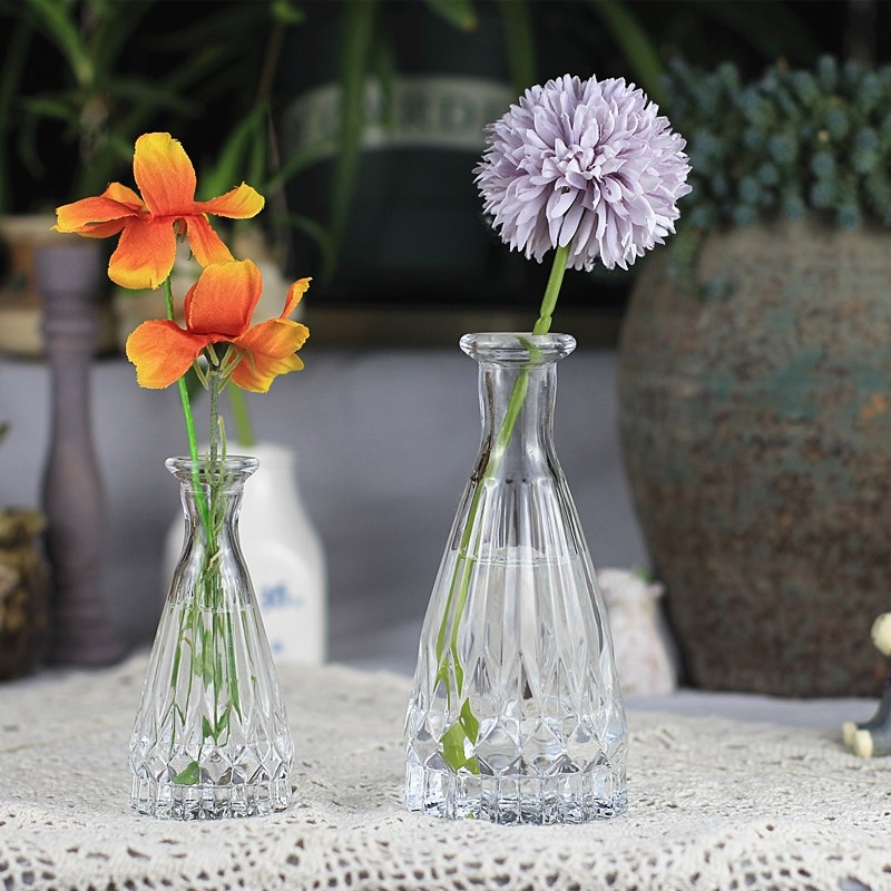 Factory Produced Wholesale Glass Flower Vase for Home Decor