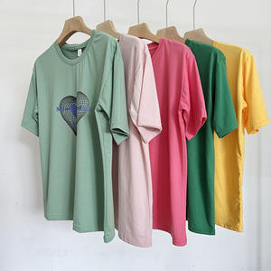 थोक कारखाने उच्च गुणवत्ता गर्मी महिलाओं के प्लस आकार की छोटी आस्तीन शर्ट महिलाओं की फैशन टी-शर्ट - Product Image 5