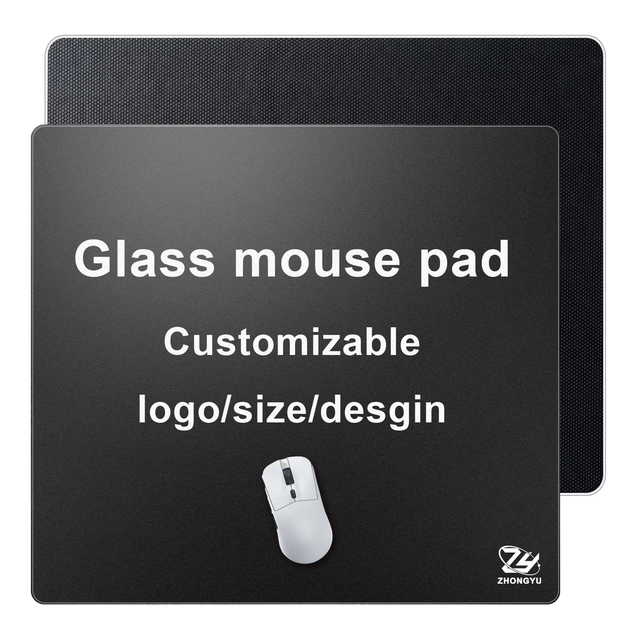 Factory Customised Special Surface Toughened Glass Improves Accuracy and Speed in FPS RTS GamesGaming Mouse Pad