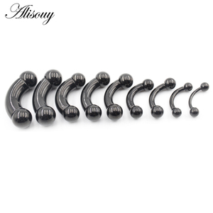 Piercing per il corpo in acciaio inossidabile all'ingrosso: anello per naso, capezzolo, barbell curvo, <span class=keywords><strong>orecchino</strong></span> per trago, barra per sopracciglio, gioielli per il corpo di grandi dimensioni - Product Image 4