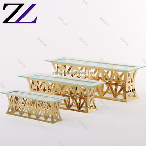 Catering Gold Acero inoxidable <span class=keywords><strong>y</strong></span> vidrio <span class=keywords><strong>Buffet</strong></span> Presentación Vajilla Postre Expositor para <span class=keywords><strong>banquetes</strong></span> <span class=keywords><strong>y</strong></span> buffets - Product Image 1