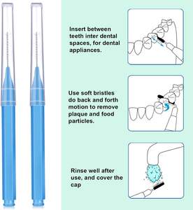 Stokta Mevcut <span class=keywords><strong>Mini</strong></span> Diş Arası Fırçası Ortodontik Naylon Diş İpi Başlığı I Şeklinde Diş Arası - Product Image 2