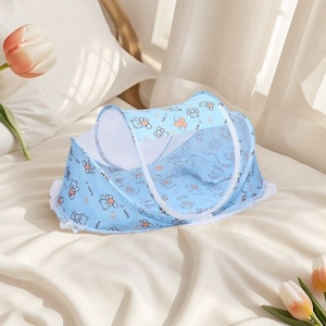 Set Lettino Portatile Pieghevole <span class=keywords><strong>per</strong></span> Bambini con Zanzariera, Materassino e Cuscino <span class=keywords><strong>per</strong></span> 0-3 Anni - Product Image 1