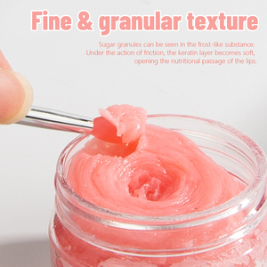 Soin des lèvres, gommage exfoliant doux pour les lèvres, baume hydratant, gommage naturel pour les lèvres au <span class=keywords><strong>sucre</strong></span> de pêche pour éliminer les peaux sèches et gercées - Product Image 4