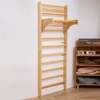 Échelle suédoise en bois Gymnastique Mur Stall Bars Corps Étirement En Bois Pull up