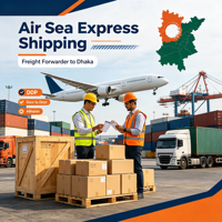 Transitaire Alibaba Amazon pour le Bangladesh Dhaka DDP Service de logistique express aérien et maritime porte-à-porte