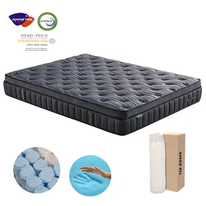 Premium Großhandel Matratze Herstellung für Wohn möbel in einer Box King Size Latex Gel Memory Spring Matratzen