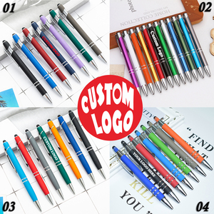 Penne <span class=keywords><strong>a</strong></span> <span class=keywords><strong>sfera</strong></span> in metallo in alluminio Soft Touch Logo personalizzato <span class=keywords><strong>penna</strong></span> <span class=keywords><strong>a</strong></span> <span class=keywords><strong>sfera</strong></span> <span class=keywords><strong>multicolore</strong></span> regali promozionali <span class=keywords><strong>penna</strong></span> <span class=keywords><strong>a</strong></span> <span class=keywords><strong>sfera</strong></span> con Logo Stock - Product Image 2