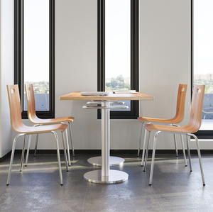 Ensemble <span class=keywords><strong>table</strong></span> et chaises <span class=keywords><strong>de</strong></span> restaurant en bois <span class=keywords><strong>de</strong></span> luxe moderne pour utilisation hôtelière, mobilier <span class=keywords><strong>de</strong></span> salle à manger durable avec capacité <span class=keywords><strong>de</strong></span> 4 places - Product Image 6