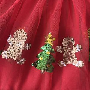 Noël Broderie Canne Arbre Enfants En Mousseline De Soie <span class=keywords><strong>Tulle</strong></span> <span class=keywords><strong>Jupe</strong></span> <span class=keywords><strong>Rouge</strong></span> Vert Bébé Filles Noël Tutu <span class=keywords><strong>Jupe</strong></span> - Product Image 3