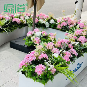 Boîte de fleurs artificielles Greenway, grandes fleurs en soie pour aménagement paysager et décoration - Product Image 1