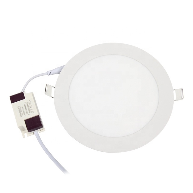 Factory Price Indoor Lighting Recessed Mounted Slim Round Square Led Panel Light for Home Office Ceiling