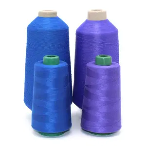 High order quantity big 40/2 high strength polyester sewing threads hanks 500yard cone for weaving in daily basis