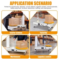 Machine d'emballage semi-automatique de film étirable électrique de bureau robuste pour cartons, avec plateau tournant pour bagages et enveloppeuse plastique