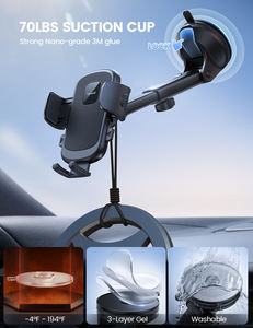 Soporte Metálico para Teléfono Móvil Lamicall STCD07, con Gancho para Coche, Montaje en Rejilla de Ventilación, Clip Resistente, Soporte Universal con Rotación de 360 Grados - Product Image 3