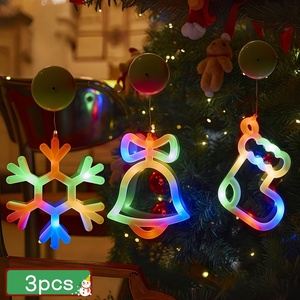 Luces Decorativas Navideñas Personalizadas, Lámpara LED con <span class=keywords><strong>Forma</strong></span> <span class=keywords><strong>de</strong></span> Calcetín <span class=keywords><strong>de</strong></span> Santa Claus, Funciona con Batería, para Regalo <span class=keywords><strong>de</strong></span> Fiesta, Decoración Navideña para el Hogar, Árbol, Pared - Product Image 2