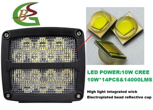Mạnh Mẽ Sáng 8000LM Mỏ Nhiệm Vụ Nặng Nề Xe Tải Máy Xúc Đèn Pha 140W Offroad Lái Xe Làm Việc Đèn IP68 Lũ Lụt <span class=keywords><strong>LED</strong></span> Làm Việc Sương Mù Ánh Sáng - Product Image 4