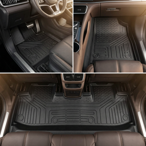 BORNSELLER Alfombrillas de Coche de Doble Capa Desmontables de Lujo y Ecológicas para H1 Grand Starex Royale 2007-2021 <span class=keywords><strong>9</strong></span> <span class=keywords><strong>Plazas</strong></span> - Product Image 4