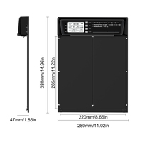 Porte automatique pour animaux de compagnie Yun New IP45 en alliage d'aluminium intelligent, étanche, résistante à la pluie, avec capteur de lumière, sécurisée, pour petits animaux