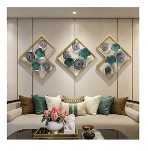 สินค้ามาใหม่วัสดุเหล็กแขวนผนังดีไซน์ทันสมัยปรับขนาดได้เหมาะสำหรับการตกแต่งบ้าน - Product Image 3