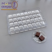 Tangba Quadratische Polycarbonat-Schokoladenform Quadratische Bonbon-Plastikform Anpassbare Kuchenwerkzeuge