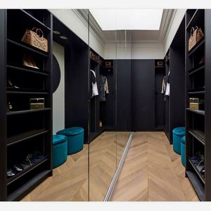Factory Directly Fitted Bedroom Wardrobes Great Price Mdf Wardrobe With 2 Drawer - Product Image 5