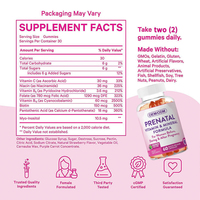 Gummies de vitamines prénatales pour femmes : Compléments pour la conception, la fertilité et l'équilibre, pour femmes enceintes