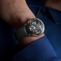 Bonest Gatti Automatikuhr für Herren Mechanisches Uhrwerk Saphirglas Wasserdicht Chronograph Casual Formell Geschäftsuhr BG4003