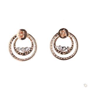 Impresionantes Pendientes de Diamantes de Oro para Mujer, Brillo Clásico y Elegante, Joyería Fina, Regalo para Bodas y Fiestas - Product Image 1