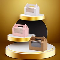 Carton plat pliable personnalisé Boîtes de transport de gâteau au fromage imprimées de luxe Boîte d'emballage de gâteau d'anniversaire