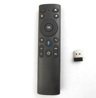 Q5 Plus Keyboard Nirkabel 2.4GHz Pembelajaran & Kode Tetap Voice Air Mouse Pencarian Suara Remote Control Universal untuk TV Box Mini PC