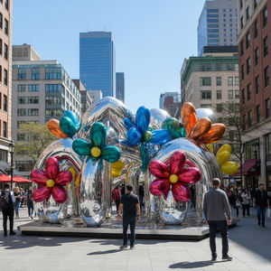 Exhibición Floral Inflable Comercial Airvon, Modelo de Flor Grande y Planta Verde para Campañas en Centros Comerciales, Plaza al Aire Libre - Product Image 1