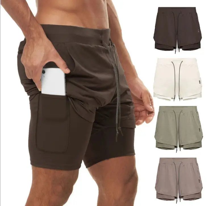 Wholesales לוגו מותאם אישית אימון שרוך גברים מכנסיים Mesh כושר חדר כושר מכנסיים קצרים לגברים בוי של מכנסיים עם כיס