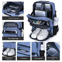 Sac à dos en denim unisexe pour voyage en plein air, imperméable, respirant, grande capacité, multifonctionnel, pour ordinateur portable, Air