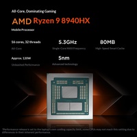 En stock : Ordinateur portable de jeu haute performance Kudo Zhanzhe Zhan 7000 X/P16 pouces avec carte graphique RTX 5060, ordinateur portable haut de gamme