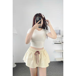 Excellent rapport qualité-prix : Ensemble jupe et short taille haute respirant et extensible pour femme – Coupe décontractée confortable, taille normale, en stock, échantillon gratuit - Product Image 3