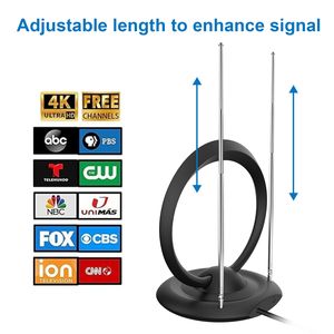 ANTUKO <span class=keywords><strong>Antenne</strong></span> <span class=keywords><strong>TV</strong></span> numérique HD 4K d'intérieur à bonnes performances, <span class=keywords><strong>prix</strong></span> d'usine, avec amplificateur, certifiée CE/FCC - Product Image 2