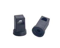 BT3292 RG01 Accessoire de verrouillage antivol durable en alliage de zinc noir pour tiges de direction rondes