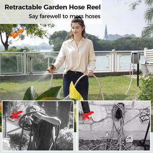 Enrouleur <span class=keywords><strong>de</strong></span> <span class=keywords><strong>tuyau</strong></span> d'arrosage mural rétractable anti-UV haute pression durable <span class=keywords><strong>de</strong></span> 30 m avec boîte <span class=keywords><strong>de</strong></span> rangement - Product Image 3