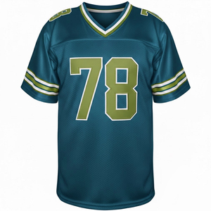 เสื้อฟุตบอลอเมริกันแบบใหม่ล่าสุด ออกแบบเองได้ ขายส่งสำหรับผู้ใหญ่ คุณภาพดีที่สุด ขายดี ราคาถูก แขนสั้น แห้งเร็ว ระบายอากาศได้ดี - Product Image 2