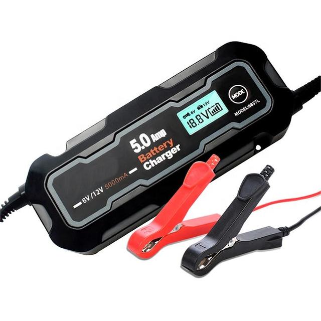 Intelligent LCD Display 6V/12V/24V Lithium Battery Smart Charger Automotive Power Accessory TK-612 CN/GUA