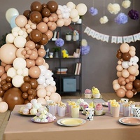 Ensemble de guirlandes de ballons nus, couleur blush, café, chocolat, pour mariage, premier anniversaire, décorations, ballons en latex gonflables pour fête